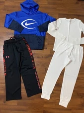 Boys size small medium lot nike under armour pants shirt thermals set