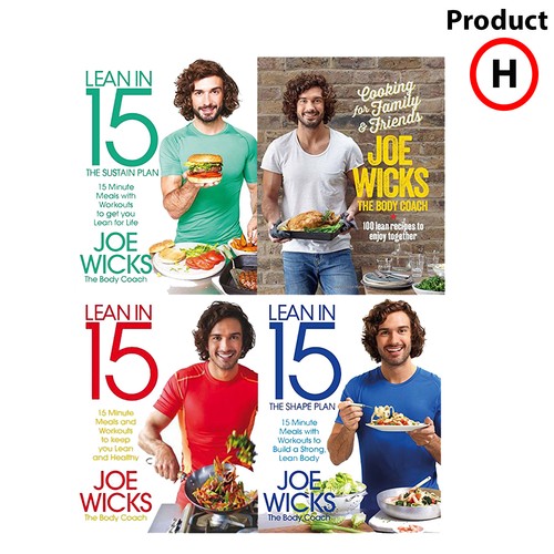 Joe Wicks books collection Lean in 15 Cooking for Family, Friends Fat