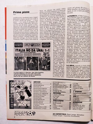 Magazine Guerin Sportivo N°24 1986 - Maradona Coupe Du Monde Mexique 86