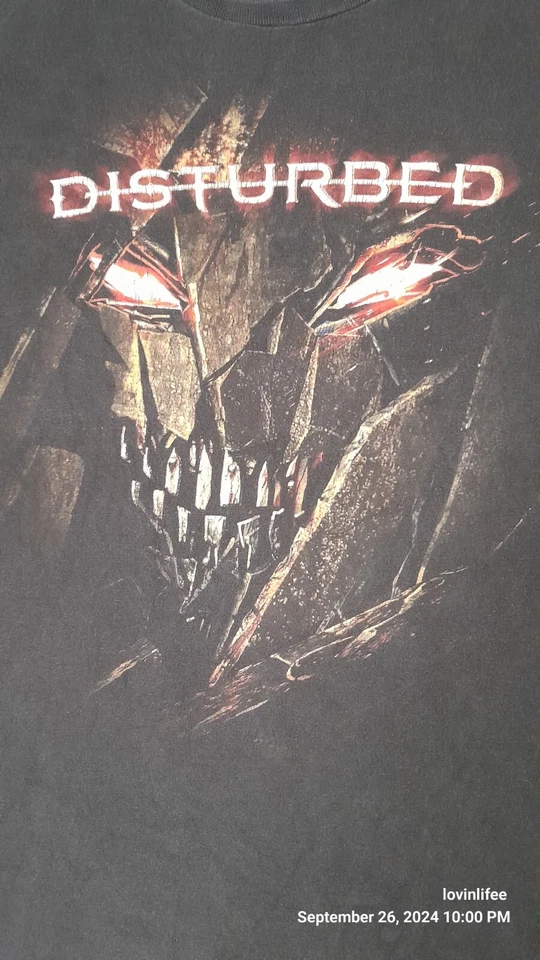 Disturbed Band Shirt Mens Size XL Bravado Tag Heavy Metal Rock Band T-shirt - Image 2 of 3