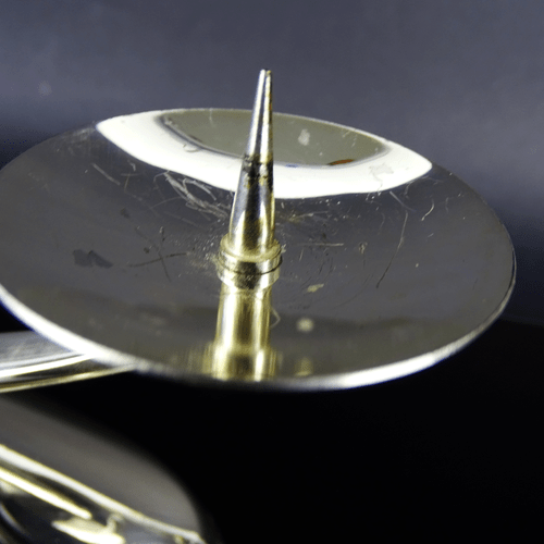WMF Ikora Leuchter, Silver Plated, MCM, Vintage Design Candle Holder, 1950er - Bild 5 von 8