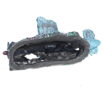 Fish Tank Plane Decor Aquarium Ornament Resin Wreck Airplane Waterscape Cave