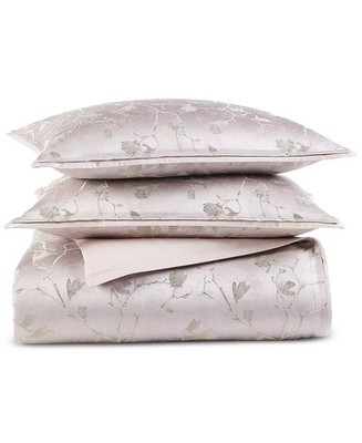 Hotel Collection Sakura Blossom Greylac Duvet Cover Set, Full/Queen, T4104247