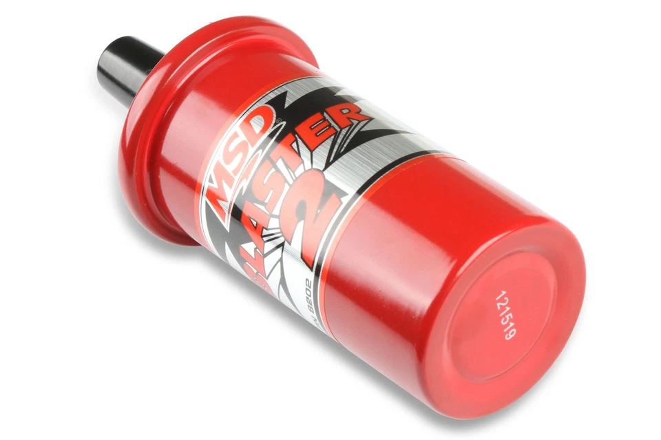 Bobina de encendido electrónica MSD Blaster 2 bote redondo lleno de aceite rojo 45.000 V Foto 4 de 4