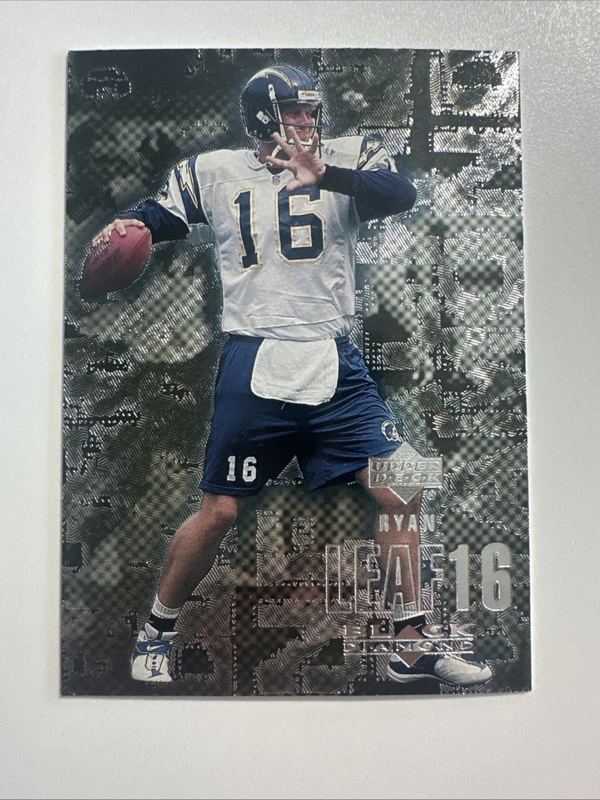 2000 Upper Deck Black Diamond Ryan Leaf #98 Gold /1000