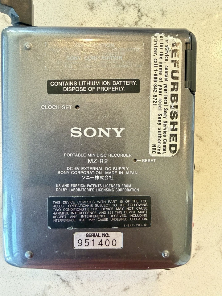 Reproductor/grabador Sony MiniDisk Foto 4 de 4