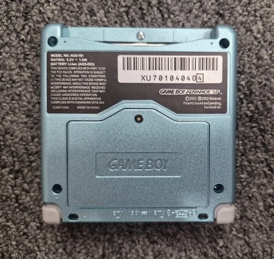 Nintendo Game Boy Advance SP AGS 101 Pearl Blue Bright Version