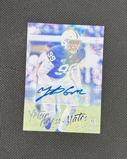 Yatur Gross-Matos Carolina Panthers Signed NFL Football Trading Card