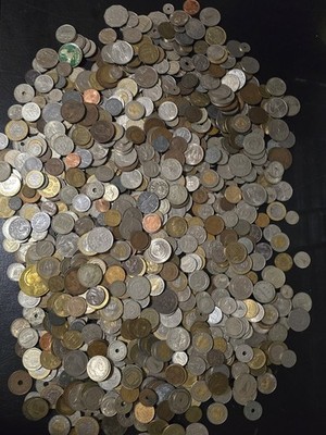 6 kg gemischtes unsortiertes Lot Weltmünzen