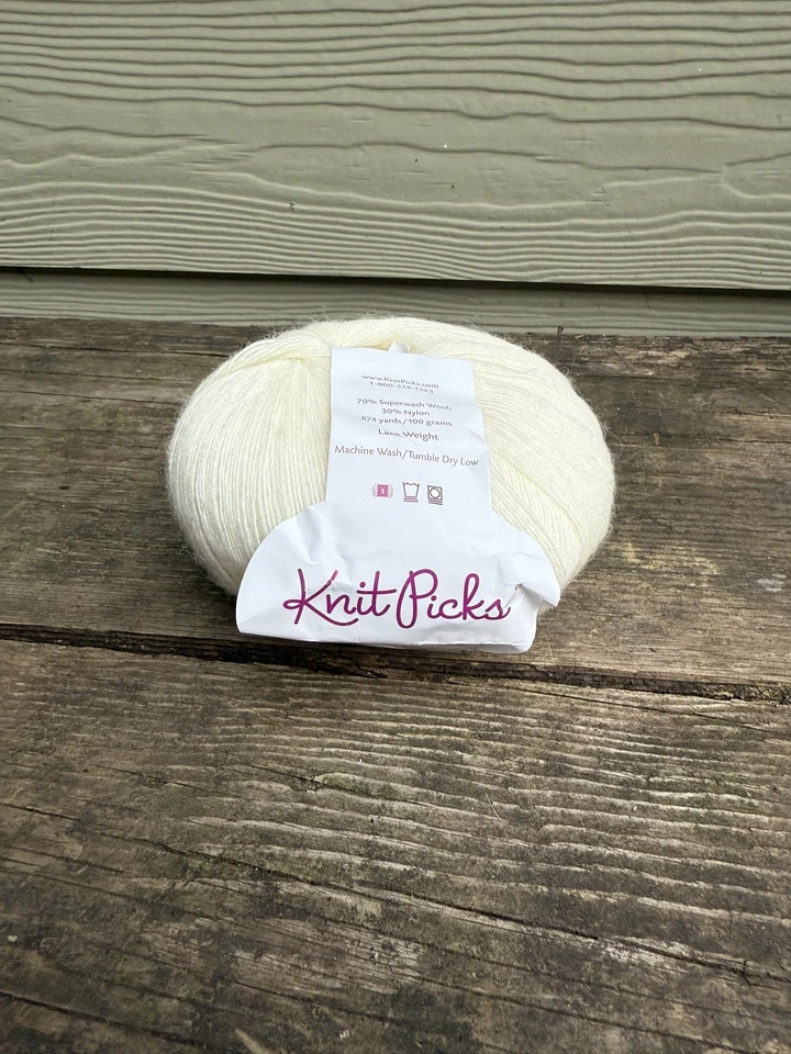 Lote de tinte natural #27505 100 g/874 yardas 70 % lana Knit Picks Croma encaje Foto 3 de 3