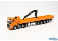 Herpa Volvo FH FD 2020 Pritschen-Sattelzug Mit Ladekran 316088