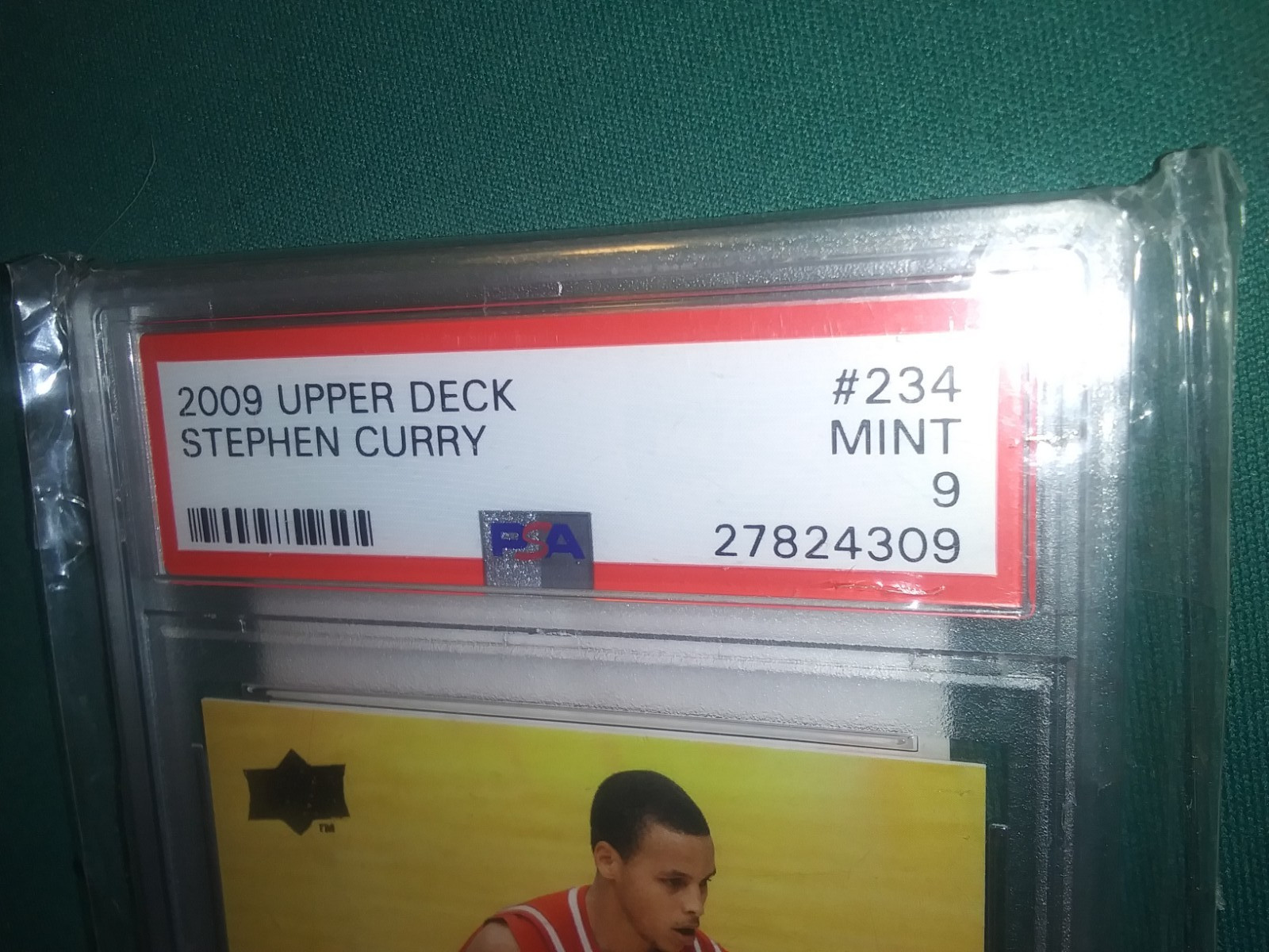 2009-10 Upper Deck - Star Rookies Stephen Curry #234 (RC) PSA 9 *Mint* view 8