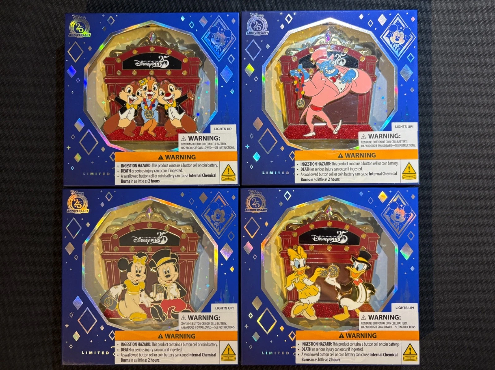 FULL SET Celebrating 25 Years Disney Pin Trading Join Us Celebration LE 500