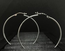Argolla Ms De Plata 925,Silver Hoop Earrings