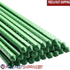 Sturdy Garden Stakes Steel Plant Support Non-Slip Tomato Climbing Poles 25 Pack