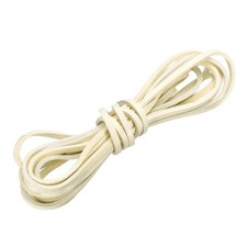 Flat Leather Cord 3.3 Yard 3mm Leather String Strips for DIY Crafts Beige