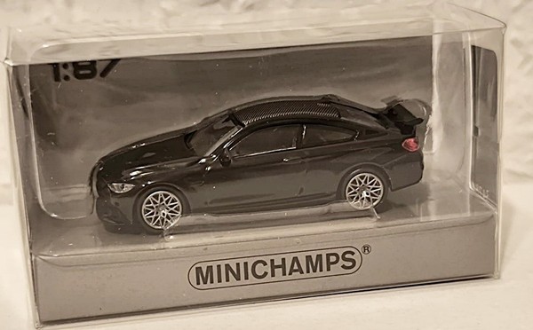 Minichamps 870027106 | BMW M4 GTS | 2016 | Black Metallic W/Grey Wheels | 1:87-image