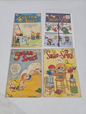 Sugar and Spike Comics Lot (#1-REPRINT) #15 #47 #52 DC Silver Age Reader Copies
