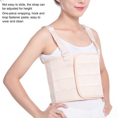Rib Fracture Strap Adjustable Chest Support Brace Breathable Lumbar Protecto CUB