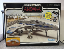 2024 Star Wars Vintage TVC E-WING FIGHTER 3.75 Hasbro Vehicle & KE4-N4 Droid