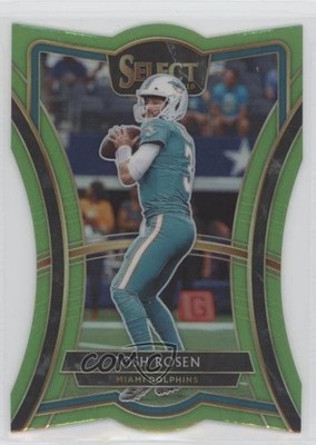 2019 Panini Select Premier Level Die-Cut Neon Green Prizm 42/49 Josh Rosen nd3