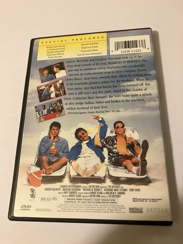WOCHENENDE BEI BERNIE’S DVD 1989 JONATHAN SILVERMAN CATHERINE MARY STEWART - Bild 3 von 5