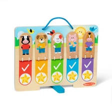 Melissa and Doug My Daily Routines Chart Wooden Toy for Kids Ages 3 to 6