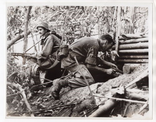 1960-70s 1st Air Cavalry Clearing Bunker Complex Vietnam 8x10 Original Photo