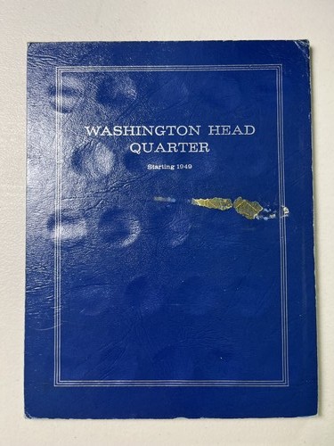 Washington Head Quarter 1949-1963 Coin Collection Album Blue Whitman Folder