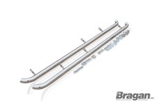 Chrom Edelstahl Seitenleisten Gebogen f&uuml;r Mercedes Citan Traveliner Lwb