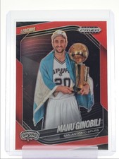 MANU GINOBILI 2024-25 PANINI PRIZM BLACK LEGENDS RED SPURS #279 /299 Q6846
