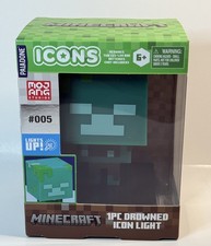Minecraft Drowned Icon Light 005 LED Series 1 Paladone Mojang New