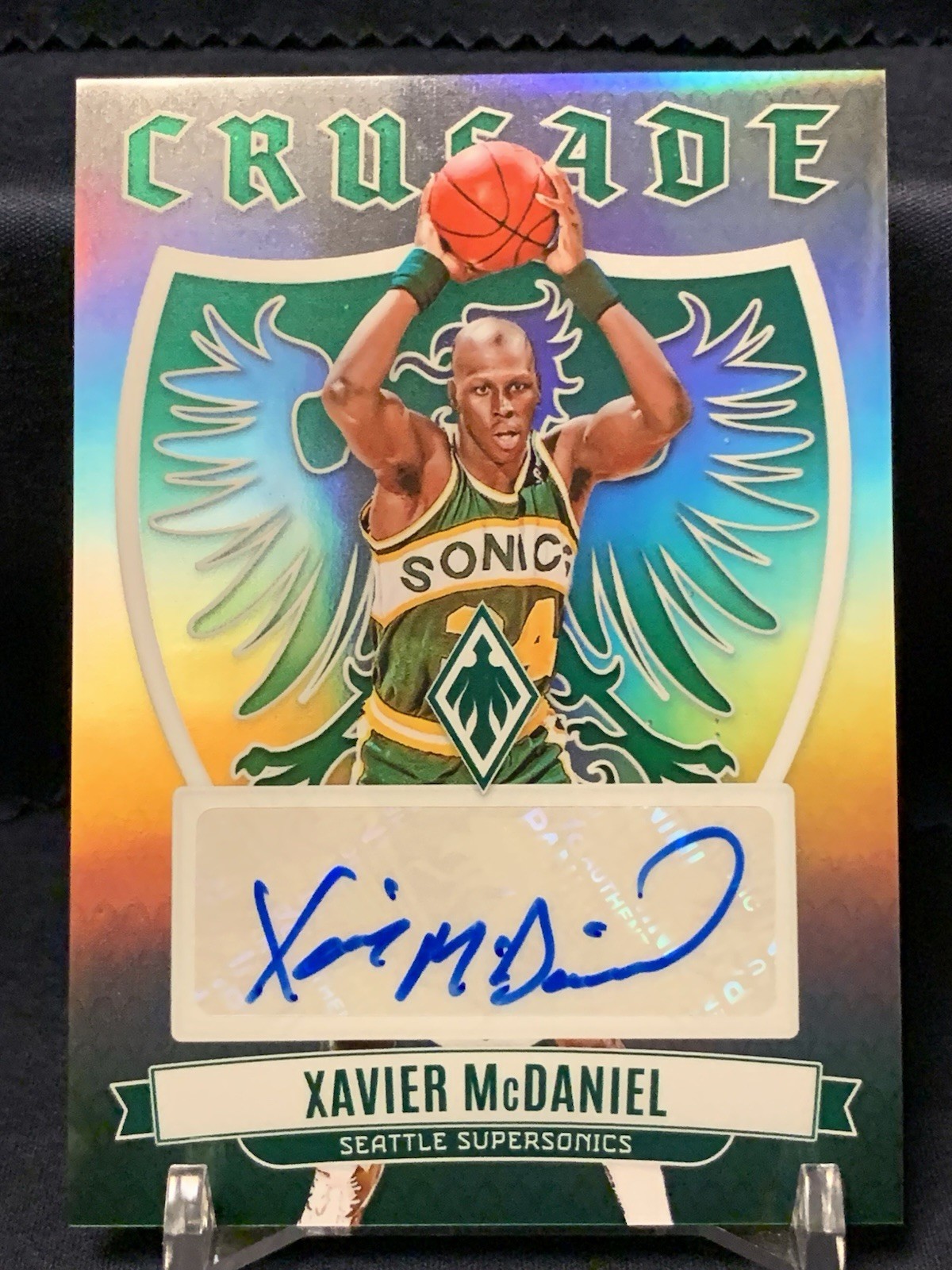 2023-24 Panini Phoenix - Crusade Signatures #CS-XMD Xavier McDaniel (AU) X-MAN !