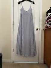 NWT FREE PEOPLE Trail Of Flower Maxi Dress In Dried Hydrangea Size S Pretty!