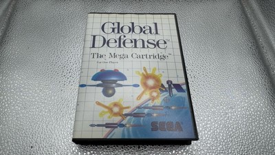 Global Defense Sega Master System mit Handbuch 8 Bit Retro 1988 #0526