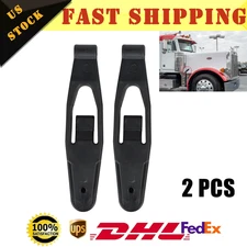 2PCS Hood Latch Base For Peterbilt 357 367 377 378 379 388 389 L56-0001 Black