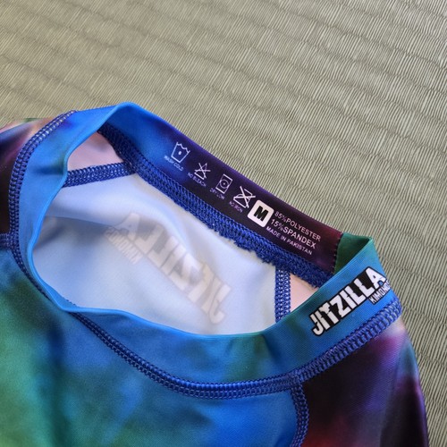 Jitzilla Kimonos Kurzarm Tie Dye Rashguard NoGi BJJ Jiu-Jitu Gr. MMA - Bild 8 von 8