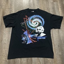 Vintage Albert Einstein Graphic Tee XL Andazia USA Made 90s T Shirt