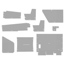 Cab Foam Cab Kit With Headliner - Gray Fits Case Fits Case Ih 4494 4694 4894