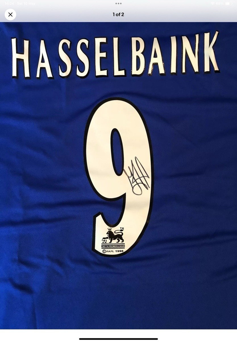 Chelsea football Signed Shirt Jimmy Floyd hasselbaink | eBay UK
