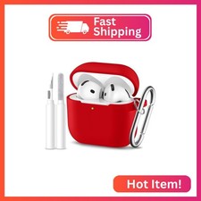 Dgege for Airpods 4th Generation Case Cover 2024 ,Soft Silicone Full Protective