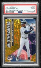 2021 Mosaic All-Time Greats Quick Pitch Gold Prizm 5/10 Ken Griffey Jr PSA 9 0c2
