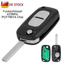 433MHz 2Tasten Klapp Funk Schlüssel für Renault Clio III Master Trafic Kangoo II 433MHz 2Tasten Klapp Funk Schlüssel für Renault Clio III Master Trafic Kangoo II