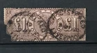 GB QUEEN VICTORIA SG 185 £1 BROWN LILAC WMK THREE CROWNS USED (SPACEFILLER)