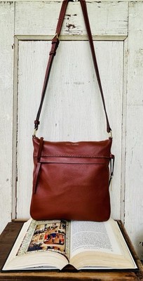 Vera Bradley Leather Mallory Crossbody-Brick Brown