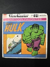 The Incredible Hulk 1978 MARVEL Comics 3d View-Master 3 Reel Packet