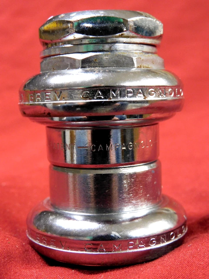 Auriculares de carretera Campagnolo #1039 Nuovo Record vintage de bajo uso inglés 1" x 24 Foto 3 de 4