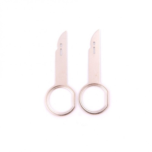 4 clés d'extraction démontage autoradio VW SEAT AUDI SKODA PEUGEOT CITROEN FORD - Photo 2 sur 3