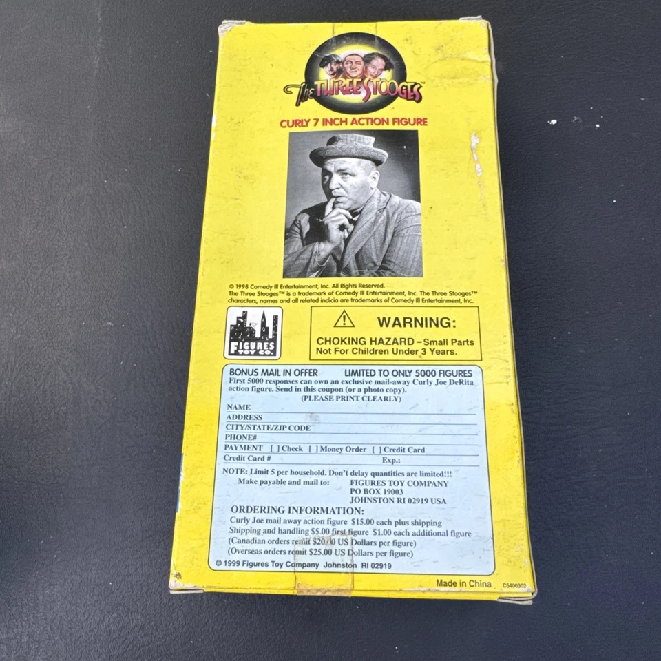 Vintage Three Stooges Curly Howard Action Figure - Image 4 of 4
