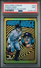 2024 TOPPS CHROME ULTRAVIOLET ALL-STARS #UV4 AARON JUDGE PSA 9